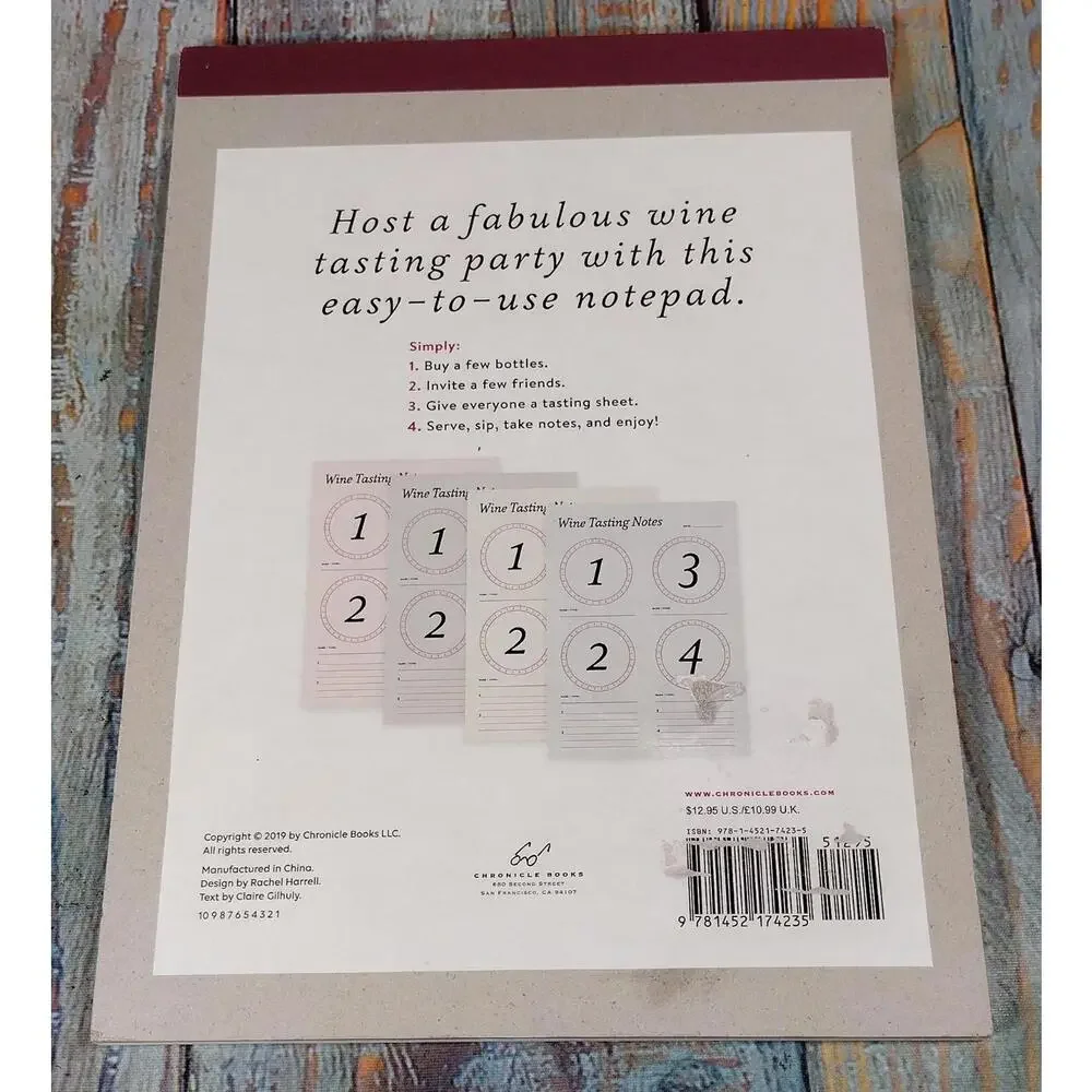 Wine Tasting Notes Notebook - 30 Sheets for Wine Enthusiasts‎